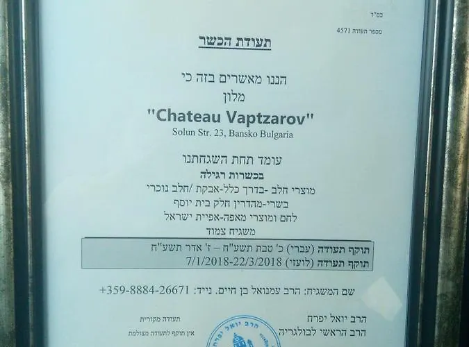 Chateau Vaptzarov Hotel